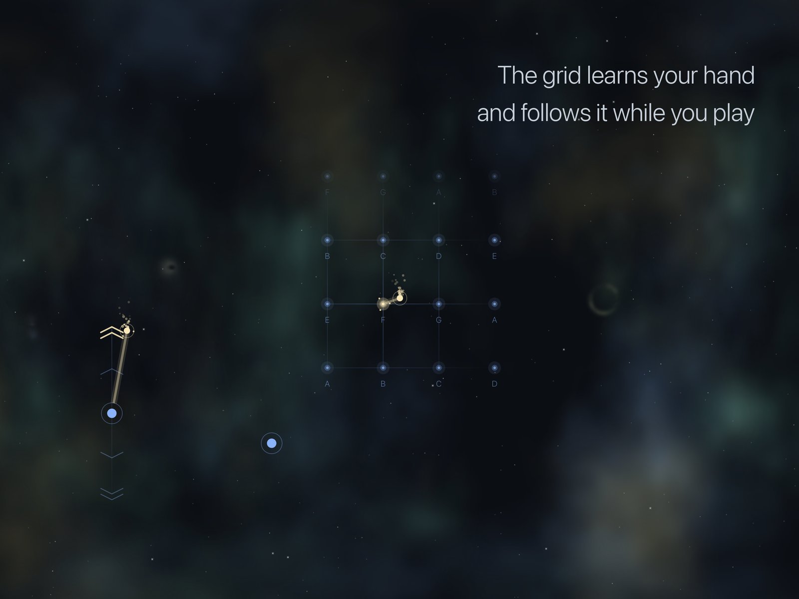 The grid learning the hand and following it