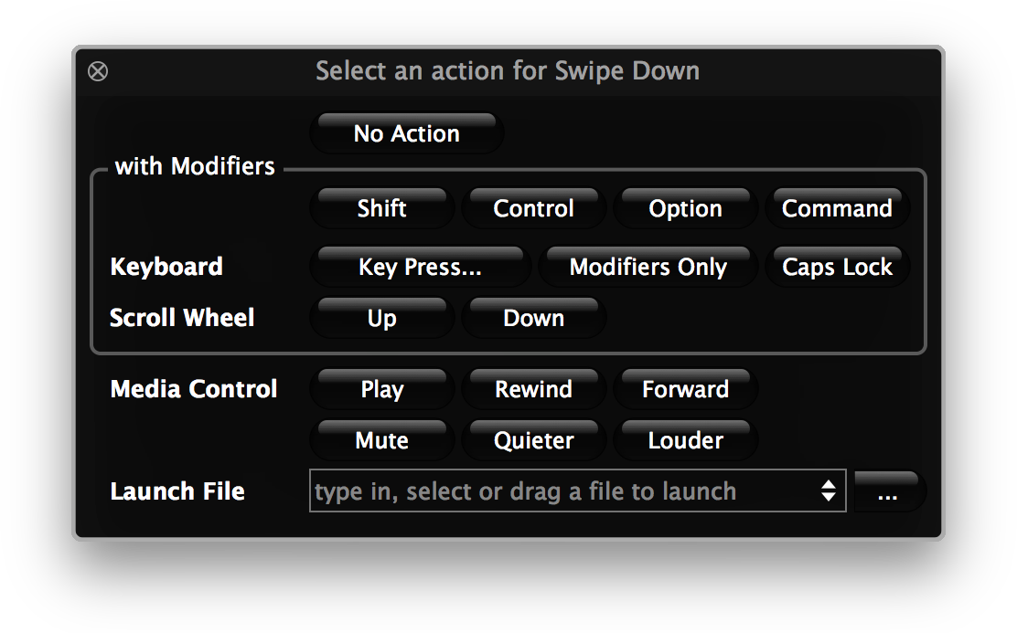 action selector