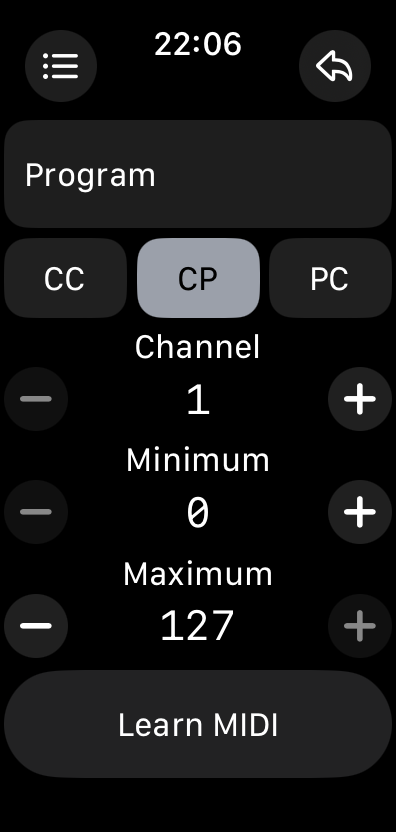 Stepper CP Configuration
